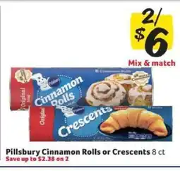 Winn Dixie Pillsbury Cinnamon Rolls or Crescents offer