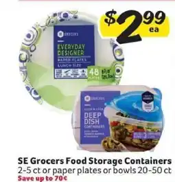 Winn Dixie SE Grocers Food Storage Containers offer