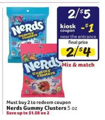 Winn Dixie Nerds Gummy Clusters offer
