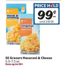 Winn Dixie SE Grocers Macaroni & Cheese offer