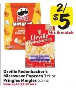 Winn Dixie Orville Redenbacher's Microwave Popcorn or Pringles Mingles offer