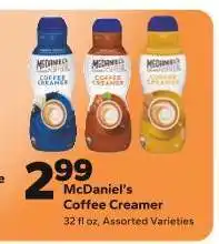 Save a Lot McDaniel’s Coffee Creamer offer