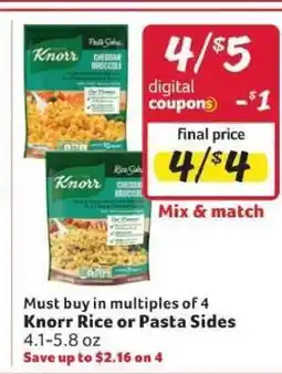 Winn Dixie Knorr Rice or Pasta Sides offer
