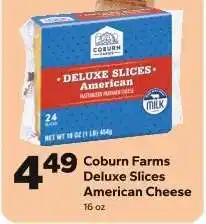Save a Lot Coburn Farms Deluxe Slices American Cheese offer