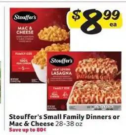 Winn Dixie Stouffer's Small Family Dinners or Mac & Cheese offer