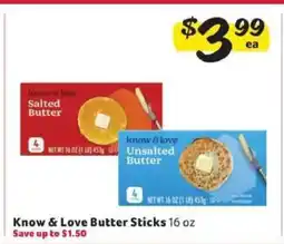 Winn Dixie Know & Love Butter Sticks offer