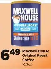 Save a Lot Maxwell House Original Roast Coffee offer