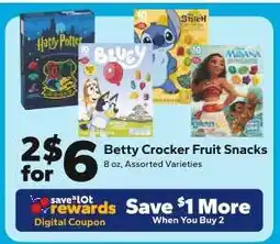 Save a Lot Betty Crocker Fruit Snacks offer