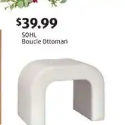 Aldi SOHL Boucle Ottoman offer