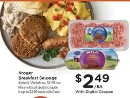 Kroger Kroger Breakfast Sausage offer