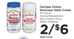 Kroger Cacique Crema Mexicana Table Cream offer