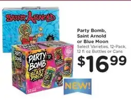 Kroger Party Bomb, Saint Arnold or Blue Moon offer