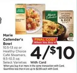 Kroger Marie Callender's Bowl offer