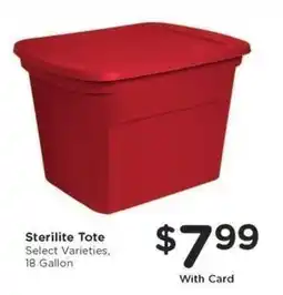 Kroger Sterilite Tote offer