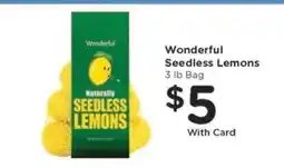 Kroger Wonderful Seedless Lemons offer