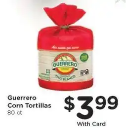 Kroger Guerrero Corn Tortillas offer