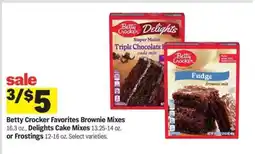 Meijer Betty Crocker Favorites Brownie Mixes offer
