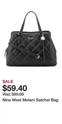 Kohl's Nine West Melani Satchel Bag offer