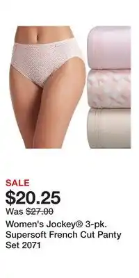 Kohl's Women's Jockey 3-pk. Supersoft French Cut Panty Set 2071 offer
