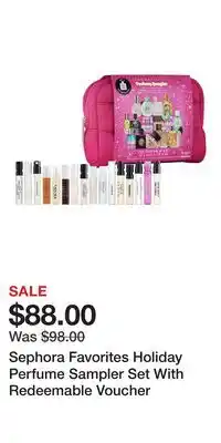 Kohl's Sephora Favorites Holiday Perfume Sampler Set With Redeemable Voucher offer