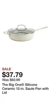 Kohl's The Big One Silicone Ceramic 12-in. Saute Pan with Lid offer