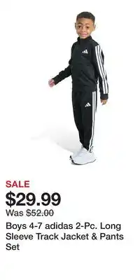 Kohl's Boys 4-7 adidas 2-Pc. Long Sleeve Track Jacket & Pants Set offer