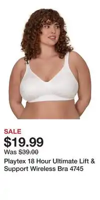 Kohl's Playtex 18 Hour Ultimate Lift & Support Wireless Bra 4745 offer