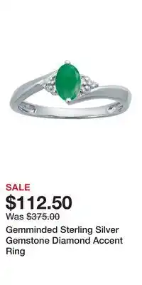 Kohl's Gemminded Sterling Silver Gemstone Diamond Accent Ring offer