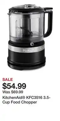 Kohl's KitchenAid KFC3516 3.5-Cup Food Chopper offer