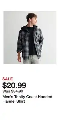 Kohl's Men's Trinity Coast Hooded Flannel Shirt offer