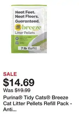 Petsmart Purina Tidy Cats Breeze Cat Litter Pellets Refill Pack - Anti Tracking offer