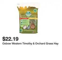 Petsmart Oxbow Western Timothy & Orchard Grass Hay offer