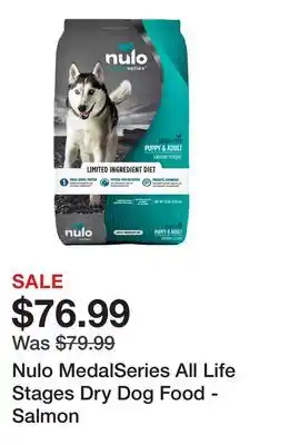 Petsmart Nulo MedalSeries All Life Stages Dry Dog Food - Salmon offer