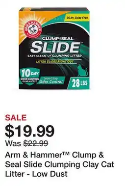 Petsmart Arm & Hammer Clump & Seal Slide Clumping Clay Cat Litter - Low Dust offer