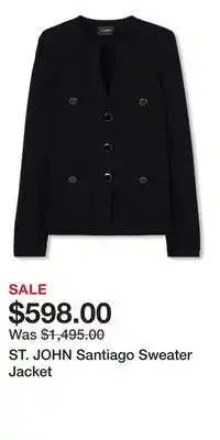 Nordstrom ST. JOHN Santiago Sweater Jacket offer
