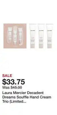 Nordstrom Laura Mercier Decadent Dreams Souffle Hand Cream Trio (Limited Edition) $68 Value offer