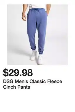 Dick's Sporting Goods DSG Men's Classic Fleece Cinch Pants offer