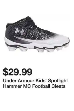 Dick's Sporting Goods Under Armour Kids' Spotlight Hammer MC Football Cleats offer