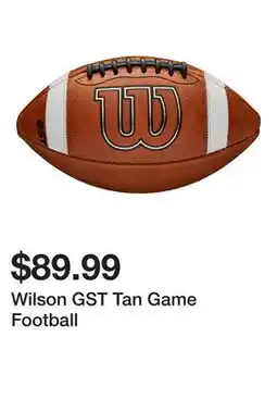 Dick's Sporting Goods Wilson GST Tan Game Football offer
