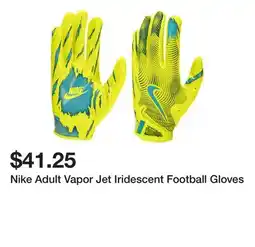 Dick's Sporting Goods Nike Adult Vapor Jet Iridescent Football Gloves offer