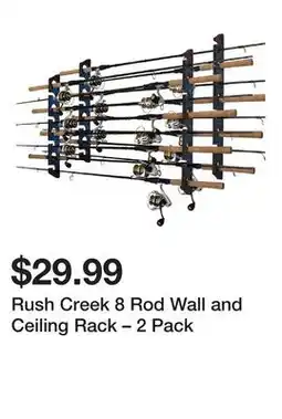 Dick's Sporting Goods Rush Creek 8 Rod Wall and Ceiling Rack – offer