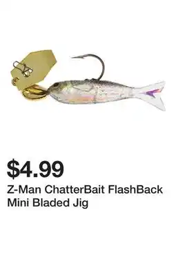 Dick's Sporting Goods Z-Man ChatterBait FlashBack Mini Bladed Jig offer