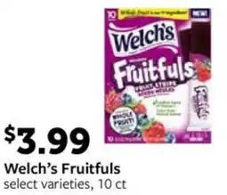 Fareway Welch's Fruitfuls offer