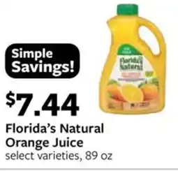 Fareway Florida's Natural Orange Juice offer