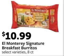 Fareway El Monterey Signature Breakfast Burritos offer