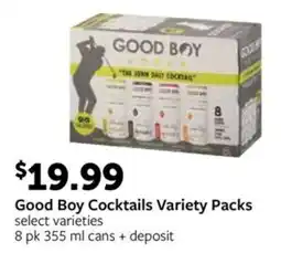 Fareway Good Boy Cocktails Variety Packs offer