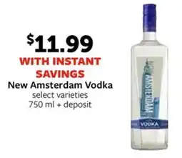 Fareway New Amsterdam Vodka offer