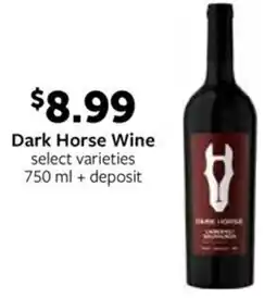 Fareway Dark Horse Wine offer