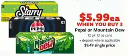 Fareway Pepsi or Mountain Dew offer