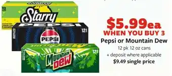Fareway Pepsi or Mountain Dew offer
